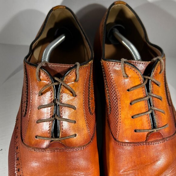 Moretti Gold Label COVENT Mens Leather Dress Shoes Size 14 Brown Lace LIGHT USE main image 10
